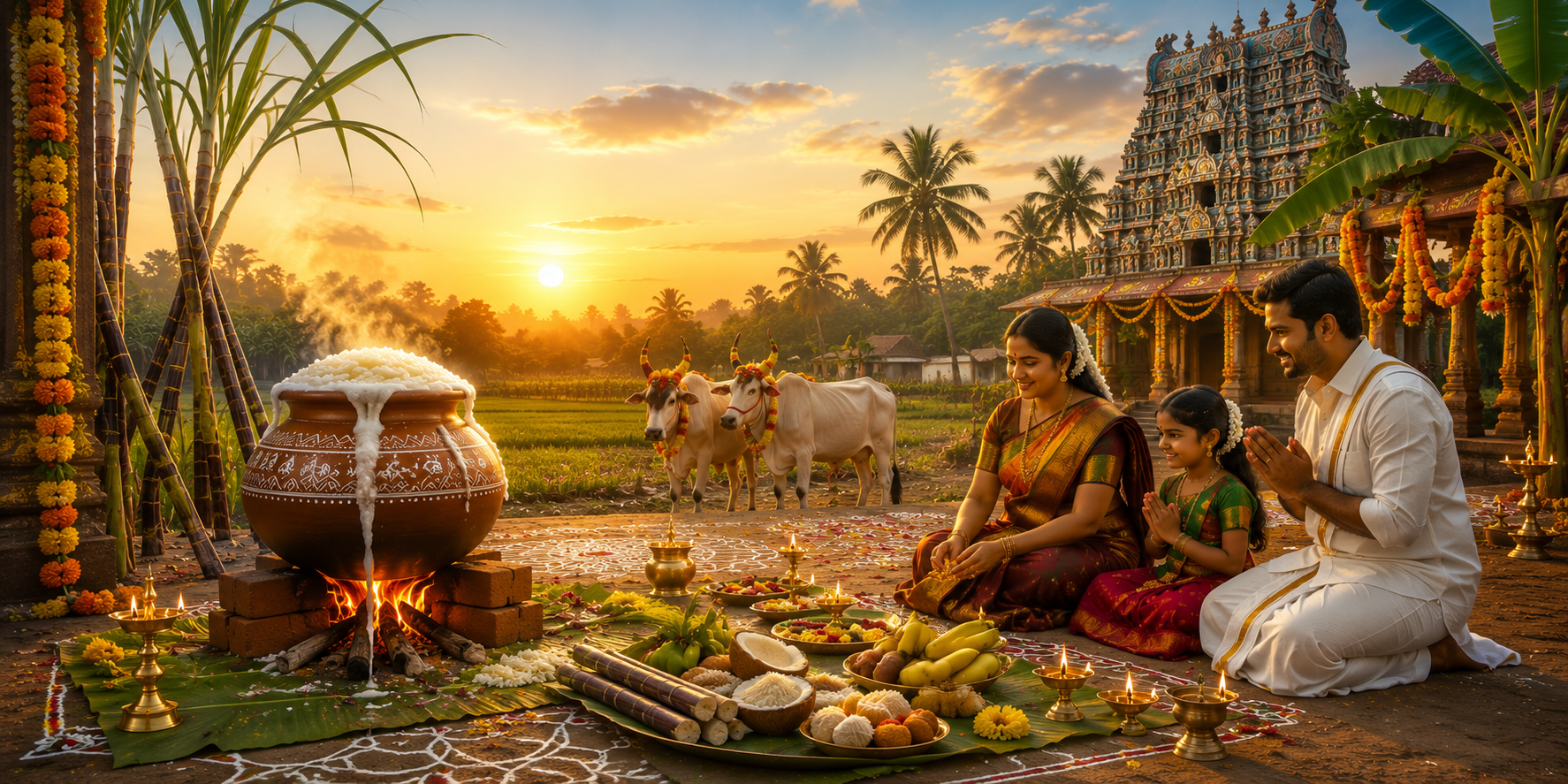 tamil harvest festival thai pongal