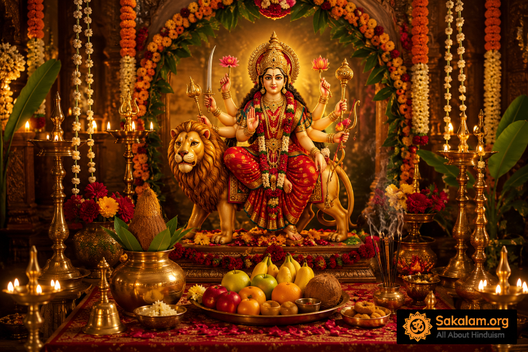 Navratri Puja and Vrat - Goddess Durga