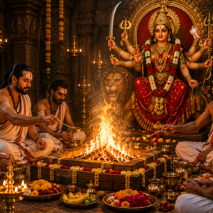 Chandi Homam The Powerful Fire Ritual for Goddess Durga - Sakalam.org