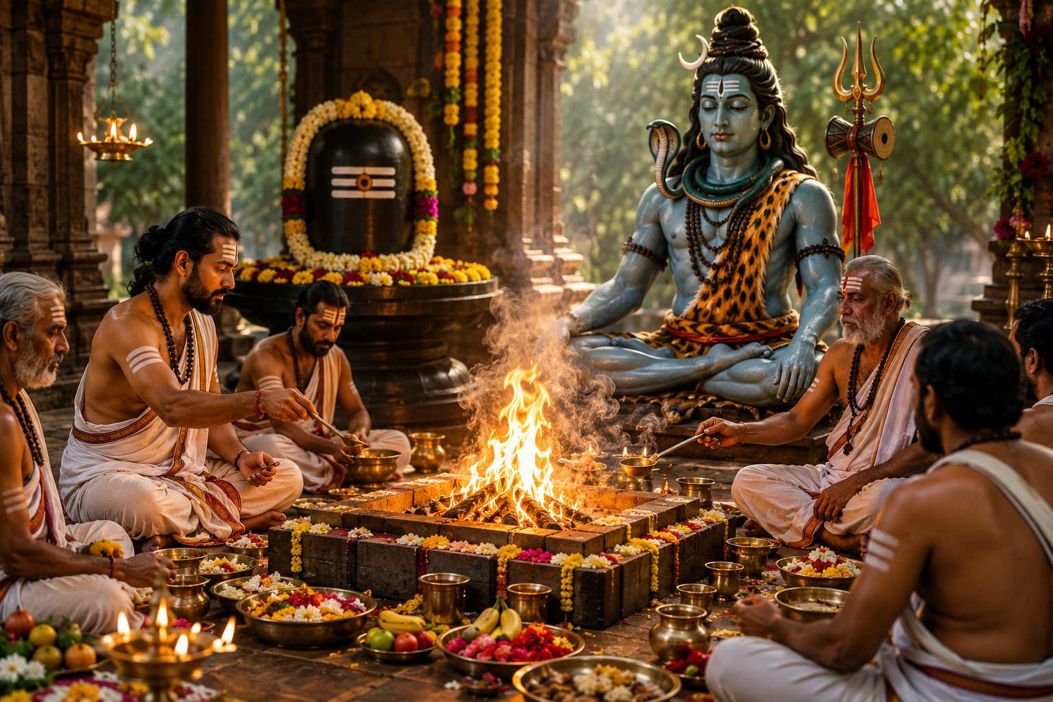The Powerful Fire Ritual for Lord Shiva - Rudra Homam or SHiva Homam